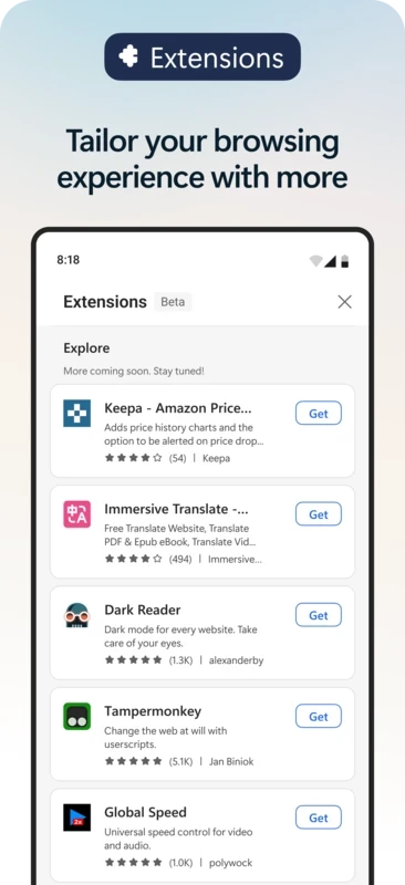 Microsoft Edge — skærmbillede 3